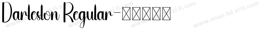 Darleston Regular字体转换